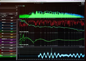 For the keen observer, the screen displays well one phase in green, on the second graph from the bottom. As linear as a filter in FIR filtering allows. It's not only beautiful to the eye, it delights the ear, too.