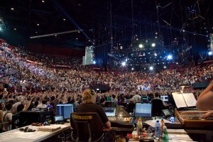 Total communion between the performer and his audience