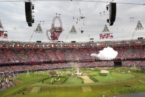 Cérémonie d'ouverture des JO 2012 à Londres.