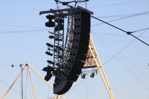 JO Londres. Une des 22 lignes de 10 V-DOSC et 2 ARCSII déployées dans le stade.