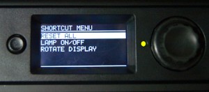 The shortcut menu.