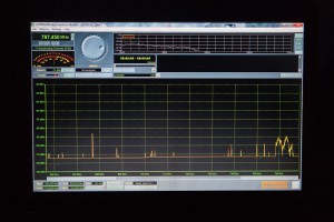Une vue de l'analyseur de spectre Winradio G33WSM.