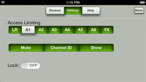 Mackie Access Control-iPhone