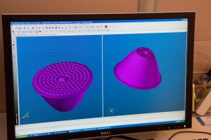 Le collimateur LEDnLIGHT 90 mm créé en 3D grâce au logiciel Top Solid. 