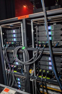 Les racks de 20000q Lab.gruppen en charge des lignes de E15