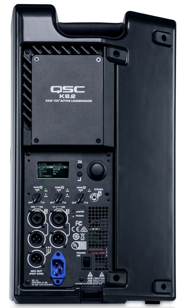 QSC k2 8 back