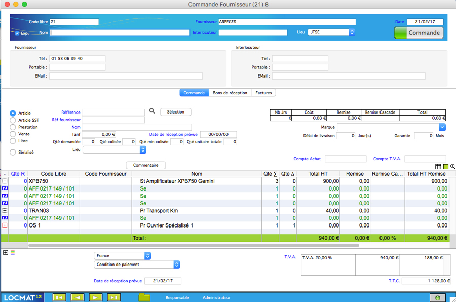 Locmat gestion Parc de loc