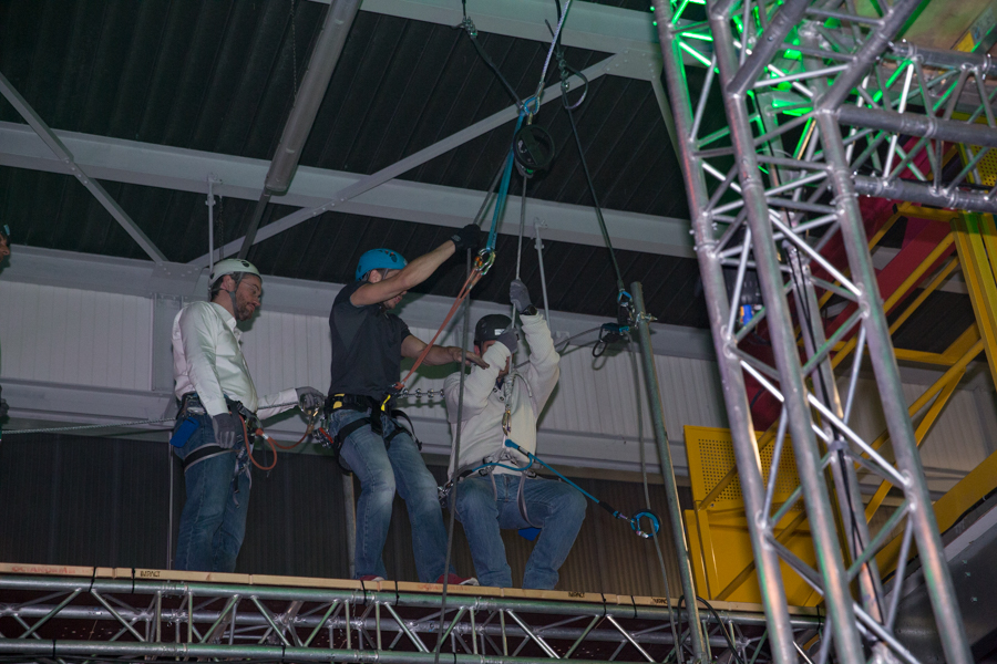 Impact Evenement 30 ans Point de départ de la tyrolienne