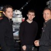 Mozart au Palais des Sports 2009/12) : de gauche à droite Denis Chevassus le responsable HF, Willy Goffard qui l’assiste et Alex Maggi l’ingé son retours