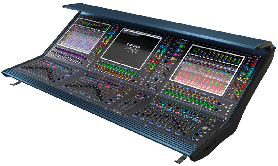 DV2-Sequoia_DiGiCo-338 La console de mélange numérique de nouvelle génération de Digico, la Quantum 338.