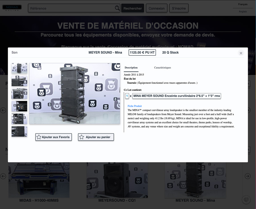 Nomad-Dushow-fiche-tech-diffusion