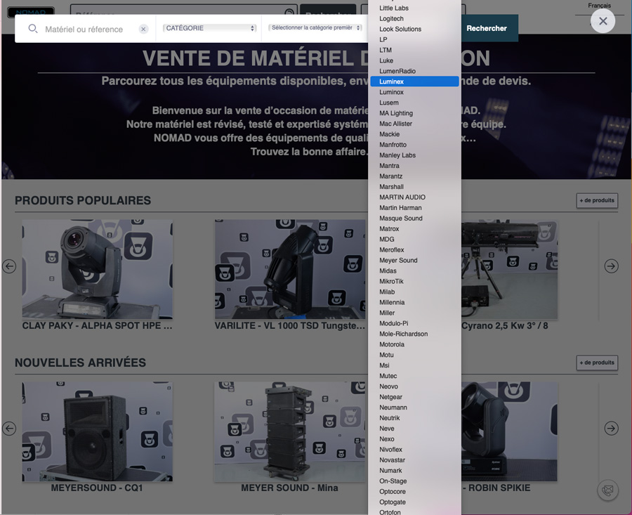 Nomad-Dushow-recherche-marque