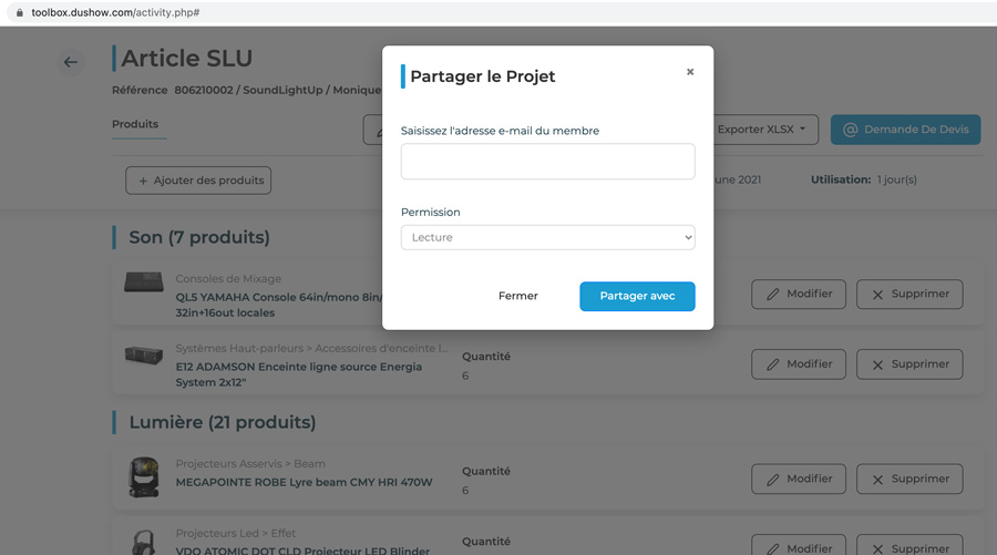 Dushow ToolBox-partager