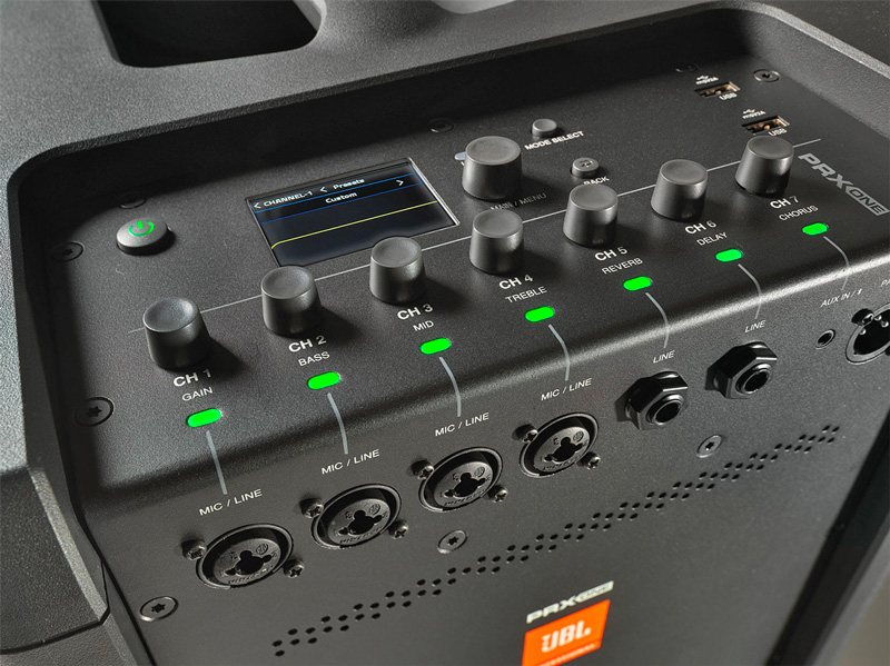 JBL_PRX ONE_Control Panel